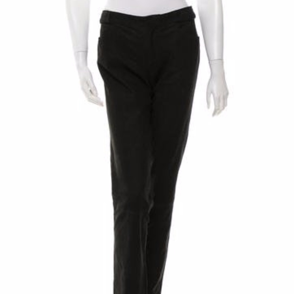 Black Theyskens Theory lambskin pants